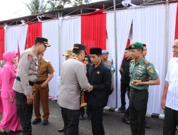 Letkol Inf Rinto Wijaya Sambut Kunjungan Kerja Kapolda di Polres Lampung Barat