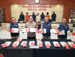 Polda Jatim Berhasil Ungkap Jaringan Narkoba Internasional 21 Kg Sabu Senilai 22 Milyar Disita