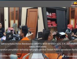Gegara Jual Sabu Dua Warga Kec Binakal Ditangkap Satreskoba Polres Bondowoso Di Desa Pengarang Jambesari
