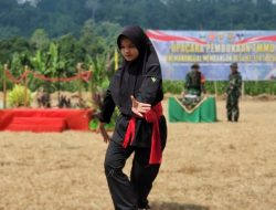 Pagelaran Seni dan Bela Diri Meriahkan Pembukaan TMMD ke-124 Kodim 0422/Lampung Barat