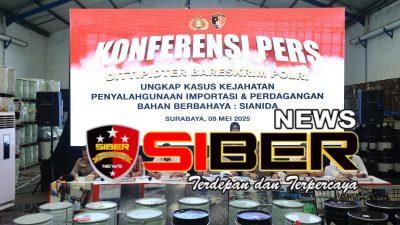 Bareskrim Polri Bongkar Perdagangan Ilegal Sianida di Surabaya dan Pasuruan, Omzet Capai Rp 59 Miliar