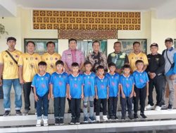 Bupati Pringsewu Lepas Kontingen SSB BMP Ikuti Kejurnas Sepakbola Usia 10 Tahun