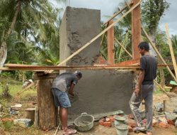 Pembangunan Pos Kamling TMMD ke-124 di Pesisir Barat Capai 33%, Sinergi TNI dan Warga Makin Solid