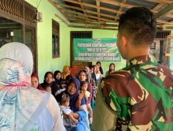 Posyandu di Lokasi TMMD ke-124: Wujud Sinergi TNI dan Warga Jaga Kesehatan Generasi Muda