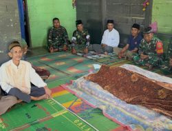 Wujud Empati, Komandan SSK dan Anggota TMMD ke-124 Kodim 0422/LB Hadiri Takziah Warga di Pekon Pemerihan