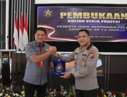 Peserta Sespimmen Polri Dikreg-65 Gelombang 1 Laksanakan Kuliah Kerja Profesi di Polresta Banyuwangi