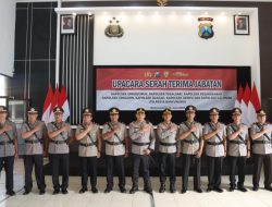 Kapolresta Banyuwangi Pimpin Serah Terima Jabatan Kapolsek & Jajaran