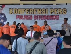 Pelaku Curanmor Di Alun alun Dibekuk Polres Situbondo,9 Tersangka Ditangkap