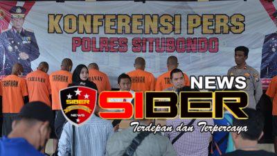 Pelaku Curanmor Di Alun alun Dibekuk Polres Situbondo,9 Tersangka Ditangkap