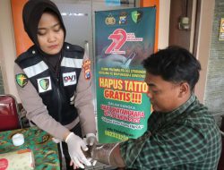 Program Hapus Tato Gratis Polres Situbondo Untuk Masyarakat