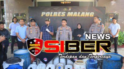 Polres Malang Berhasil Bongkar Produksi Arak Ilegal di Bantur, Terendus Lewat Layanan 110