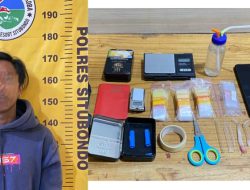 Satresnarkoba Polres Situbondo Ungkap Peredaran Sabu, Amankan Tersangka dan 4,33 Gram Barang Bukti