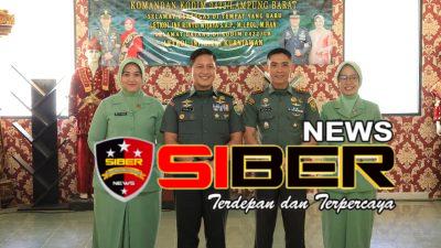 Pisah Sambut Komandan Kodim 0422/Lampung Barat, Letkol Inf Rizki Kurniawan Resmi Gantikan Letkol Inf Rinto Wijaya