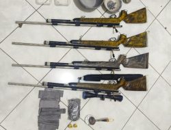 Kedapatan Merakit Senapan Angin,Warga Prajekan Lor Ditangkap Polres Bondowoso