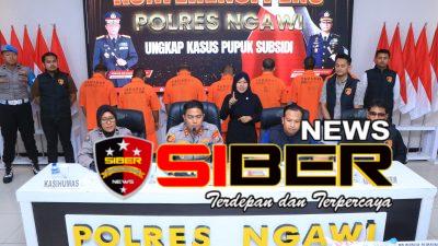 Polres Ngawi Berhasil Ungkap Upaya Penjualan Ilegal 17,8 Ton Pupuk Bersubsidi