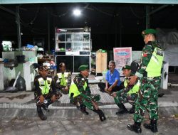 TNI dan Banser Kompak Jaga Bondowoso, Patroli Malam Hangatkan Suasana Pujasera