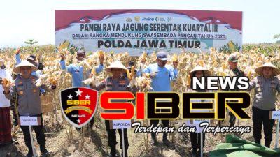 Kapolda Jatim Hadiri Panen Jagung Serentak Kuartal III di Polresta Banyuwangi