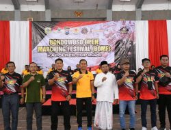 Kasdim 0822 Hadiri Bondowoso Open Marching Festival Kapolres Cup 2025