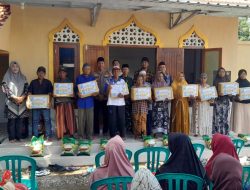 Peresmian Mushollah Nurul Iman, Koramil 0822/15 Klabang, Gelar Pemeriksaan kesehatan Gratis & Pembagian Sembako untuk  Lansia sebanyak 150 orang.