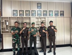 Danbrigif TP 28/Bari Fola Jalin Sinergi Keamanan dengan Kejaksaan Negeri Kota Maba