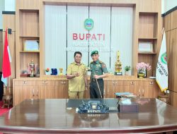 Kolonel Inf Rinto Wijaya Danbrigif TP 28/Bari Fola Silaturahmi ke Kantor Bupati Halmahera Timur.