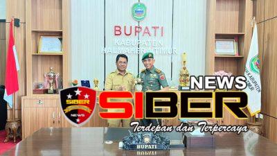 Kolonel Inf Rinto Wijaya Danbrigif TP 28/Bari Fola Silaturahmi ke Kantor Bupati Halmahera Timur.