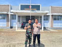 Komandan Brigif TP 28/Bari Fola Menerima Kunjungan Kapolres Halmahera Timur