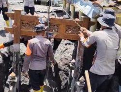 Pasca Bencana Gunung Semeru Lumajang,Satbrimob Kompi 3 Pelopor Laksanakan Kerja Bhakti