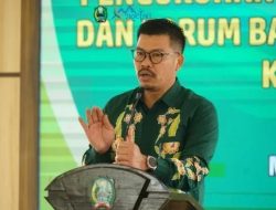 Kang Ratno Ketua DPRD Kabupaten Magetan Memberikan Pesan Saat Pengukuhan Forum BUMDes dan BUMDesma Masa Bakti 2026-2029