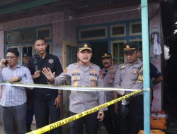 Mercon Meledak Satu Tewas,korban lain Luka Serius,Kapolres Situbondo Pimpin Sterilisasi TKP