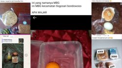 Hampir Seluruh Kecamatan Di Bondowoso,Menu MBG Di Protes Warga