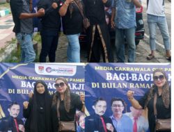 Semangat Berbagi di Bulan Ramadan, Biro Media Cakrawala.One Pamekasan Gelar Aksi Bagi Takjil