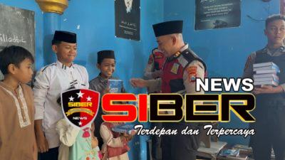 Sambut Malam Nuzulul Qur’an Kasat Samapta Polres Situbondo Salurkan 50 Mushaf Al-Qur’an Kepada Anak Yatim