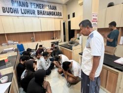 Aksi Nekat Geng Motor Berakhir Ditangkap Polres Kediri Dan Jajaran,13 Orang Diamankan