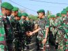 Kol Inf Rinto Wijaya menerima warga Baru Brigif TP 28/Bari Fola