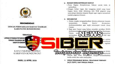DPRD Bondowoso Minta Camat nginep di Rumah Dinas dan Punya Sertifikat PPATS