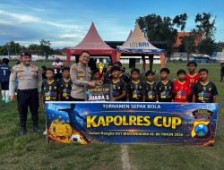 Serahkan Hadiah Kapolres Cup 2026, AKBP Bayu Ajak Anak-Anak dan Remaja Situbondo Gemar Olahraga