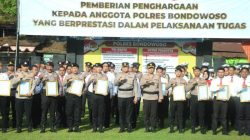 Kapolres Bondowoso Ganjar 27 Personel Berprestasi, Ini Daftarnya