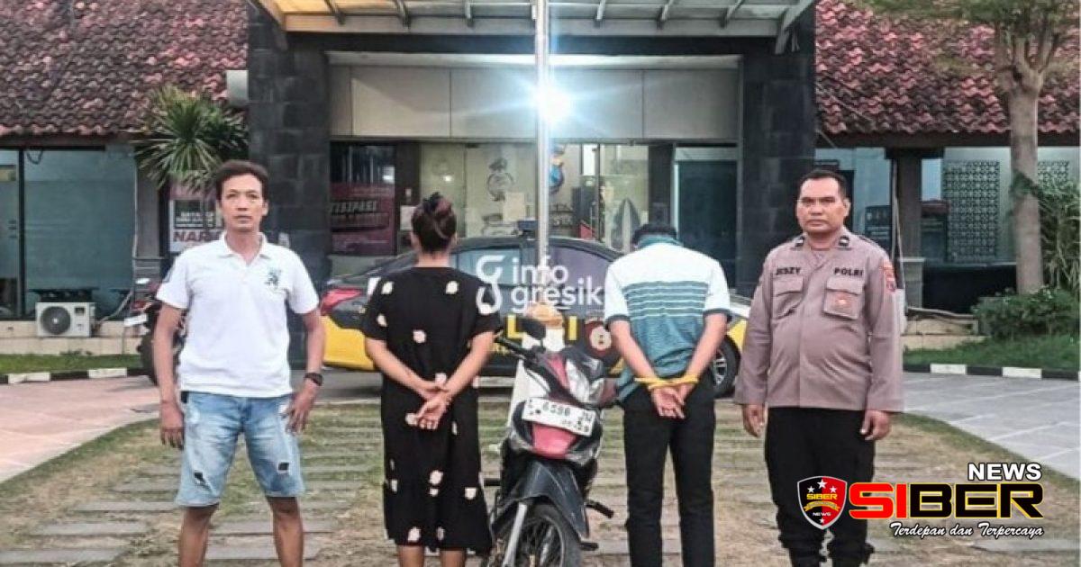 Lupa Cabut Kunci, Sepasang Kekasih Diringkus Polisi Gegara Gondol Motor Karyawan Swasta di Gresik