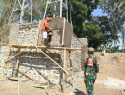 Dari Pondasi hingga Pylon, Babinsa Kawal Pembangunan Jembatan Perintis Garuda
