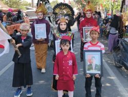 Terik Matahari Bukan Alasan Untuk Berhenti dalam Karnaval Budaya. HUT RI Berlangsung Meriah
