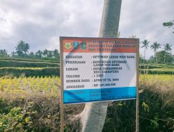 Program Optimalisasi Lahan Non Rawa, Kelompok Tani ” Basuki Tani ” Kerjakan Drainase Sesuai Arahan