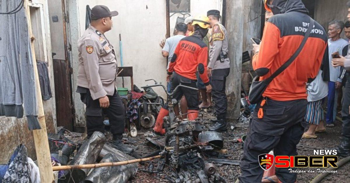 Rumah Warga Desa Taman Grujugan Bondowoso Terbakar, Kerugian Ditaksir Rp125 Juta