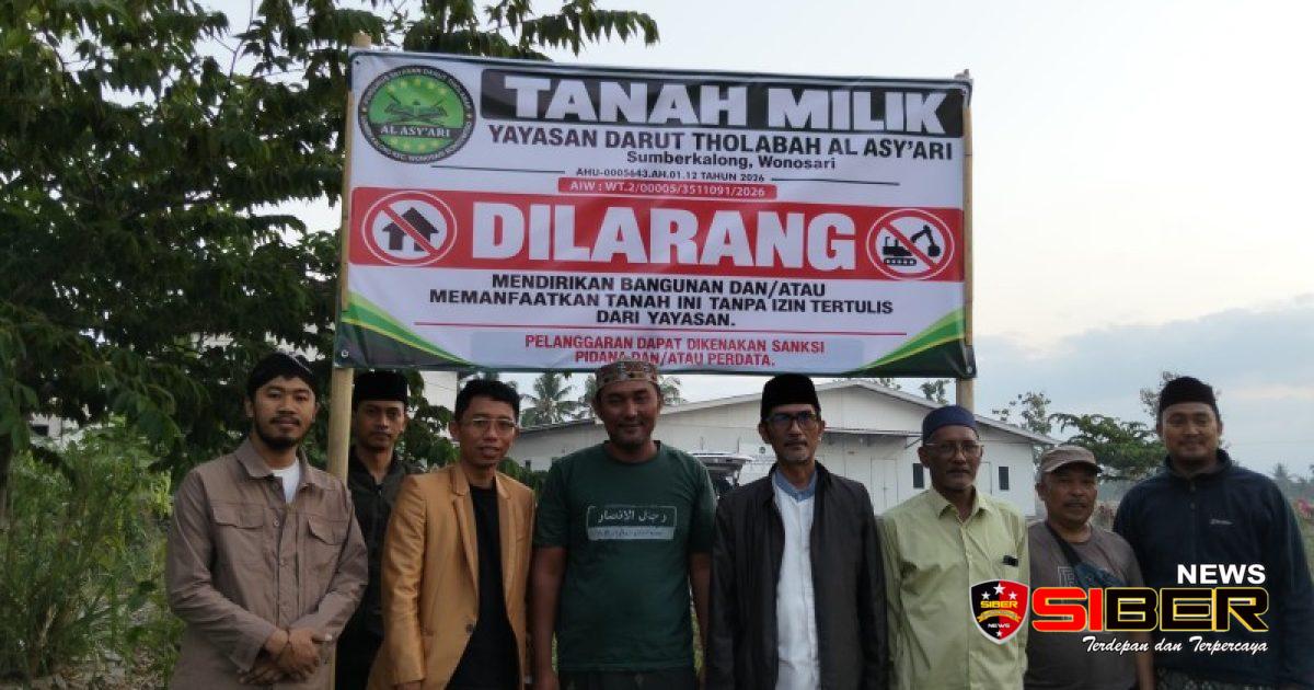 Lahan Sekitar Bangunan Dapur SPPG Di Sumber Kalong Wonosari Bondowoso Dipasang Baner Larangan Kegiatan,Lord Habaib Meradang