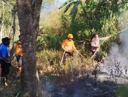 Sinergi Polres Bondowoso dan Tim Gabungan Padamkan Karhutla di Kawasan Wisata Black Lava Ijen