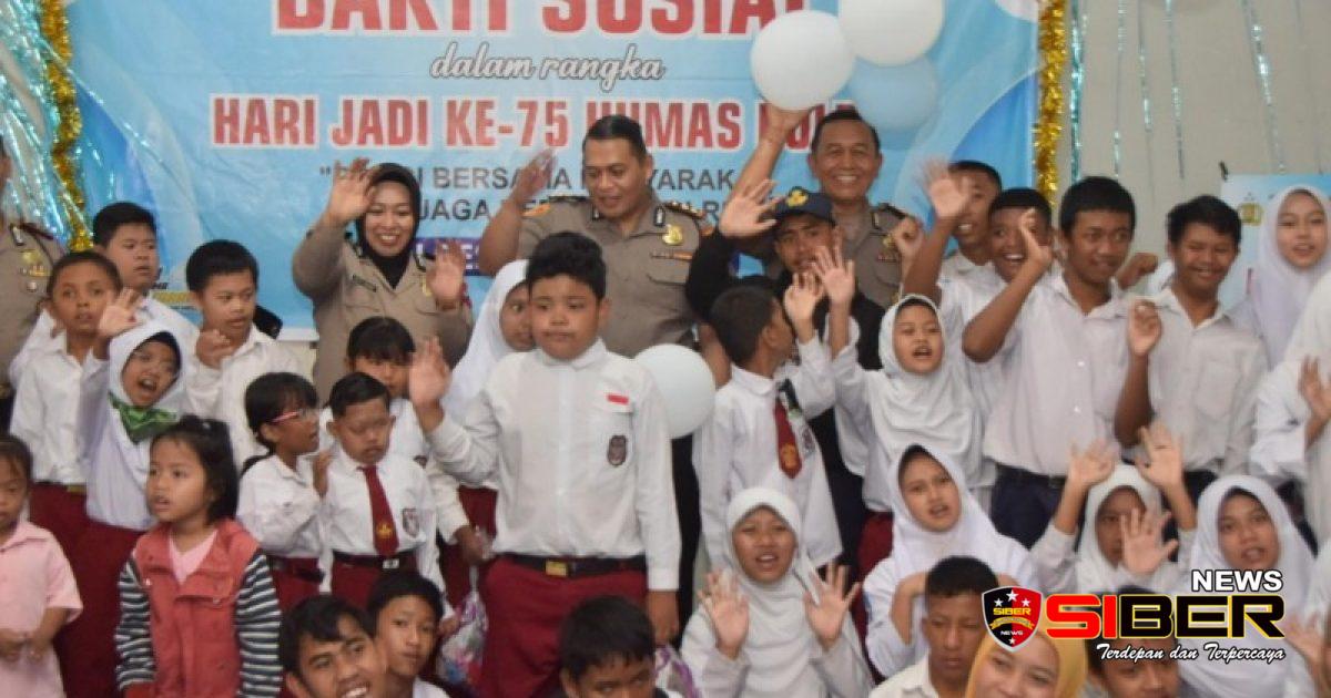 Polres Bondowoso Peringati HUT Humas Polri ke-75 Bersama Anak Berkebutuhan Khusus