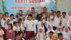 Polres Bondowoso Peringati HUT Humas Polri ke-75 Bersama Anak Berkebutuhan Khusus