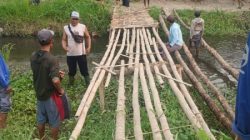 Kades Pandak Perbaiki Jembatan Penghubung Pandak–Cangkring dengan Swadaya Masyarakat